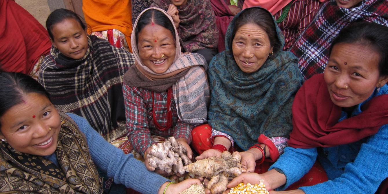 Dadeldhura farmers show their produce - Credit: Jisu Mok/Oxfam Dadeldhura farmers show their produce - Credit: Jisu Mok/Oxfam